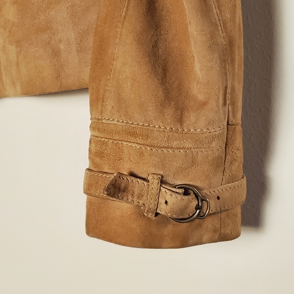 Cole Haan Country Suede Zippered Jacket Size S - Picture 5 of 13